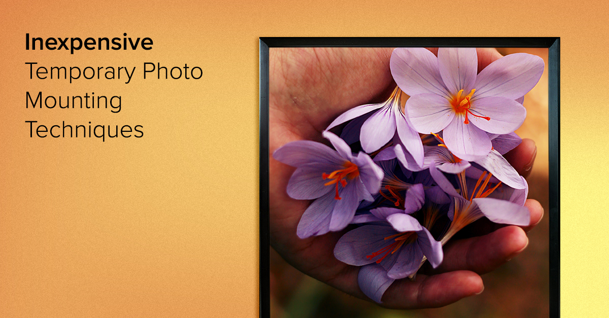Inexpensive Temporary Photo Mounting