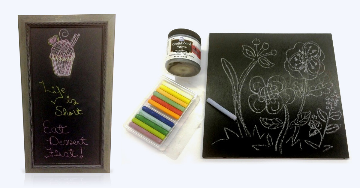 DIY Framed Chalkboard
