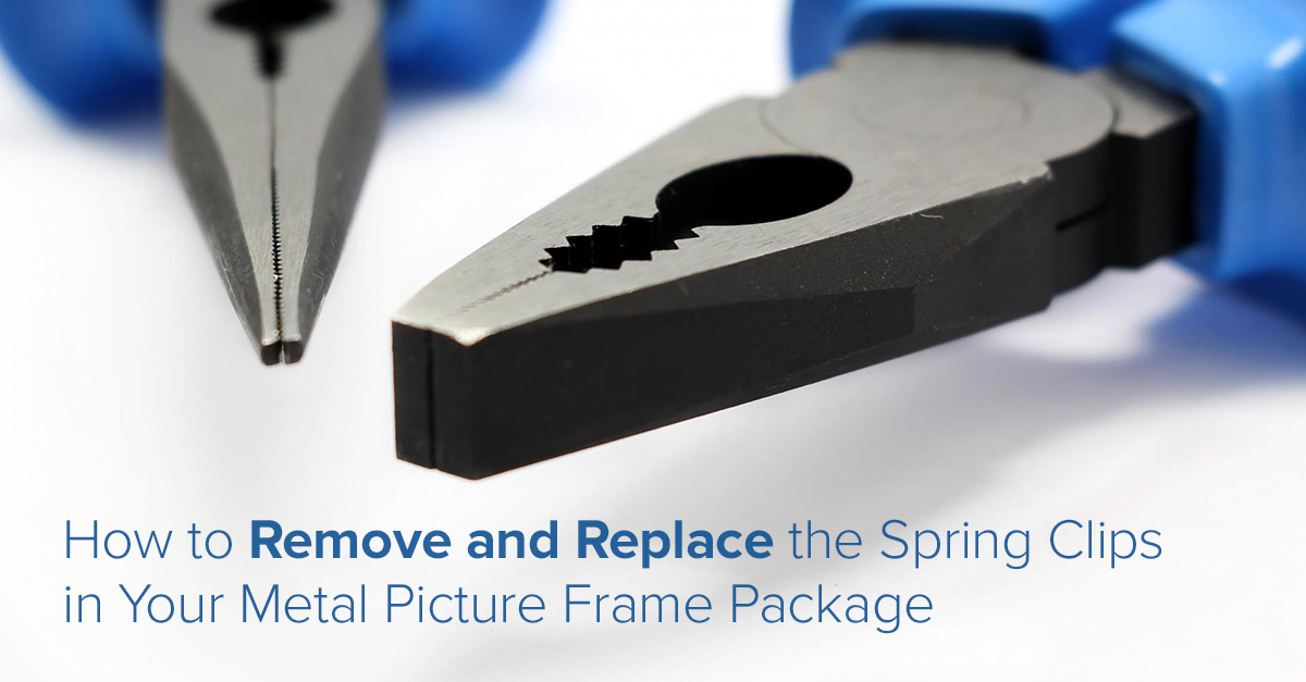 How to Remove and Replace the Spring Clips in your Metal Picture Frame Package