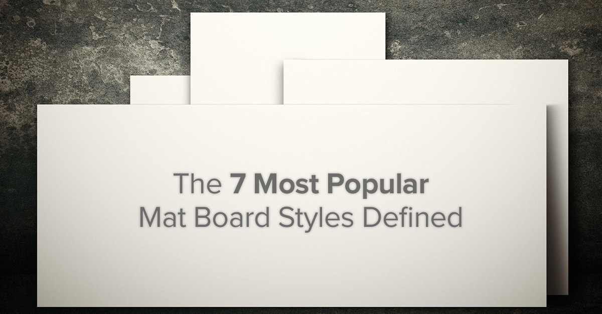 most popular mat board styles