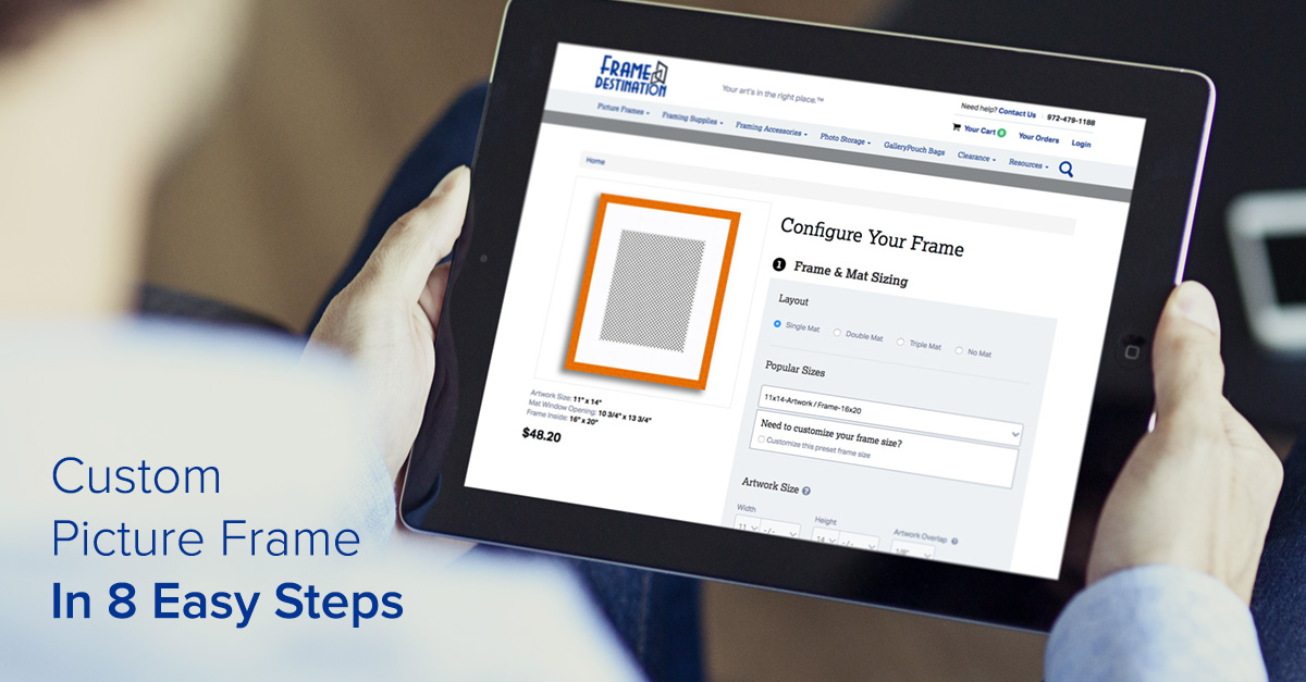 how to order a custom picture frame