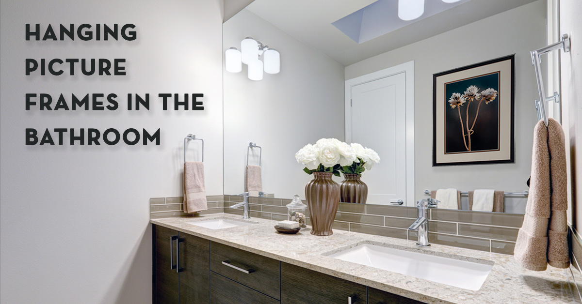 hanging pictures in bathroom