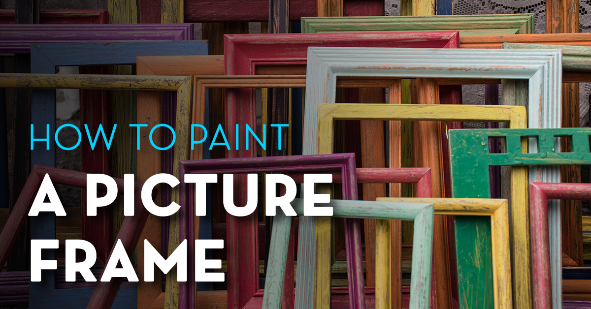How to paint a picture frame
