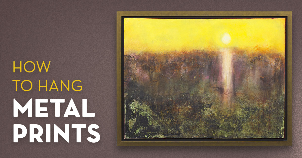 how to hang metal prints