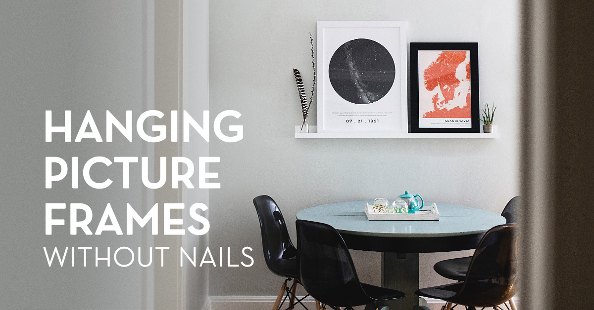 hang picture frames without nails