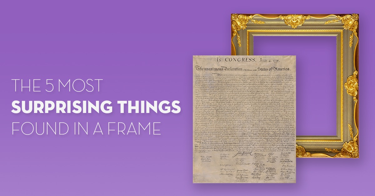 The 5 Most Surprising Things Found in a Frame