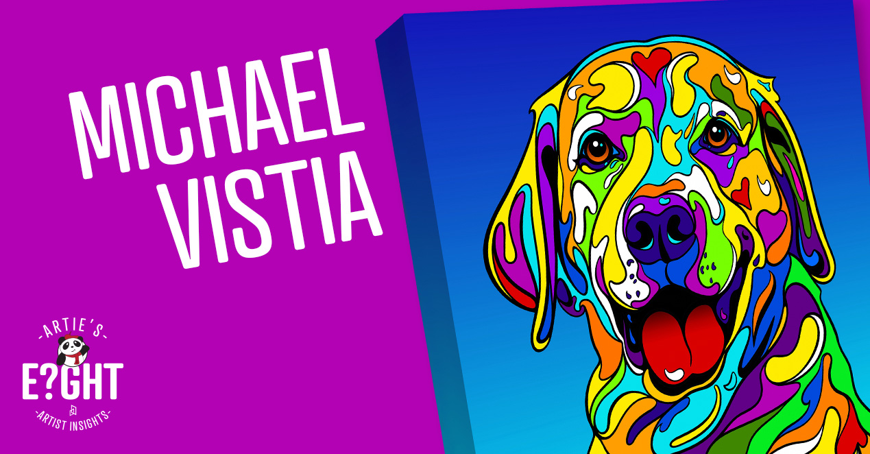 Celebrating Man’s Best Friend: Meet Painter Michael Vistia